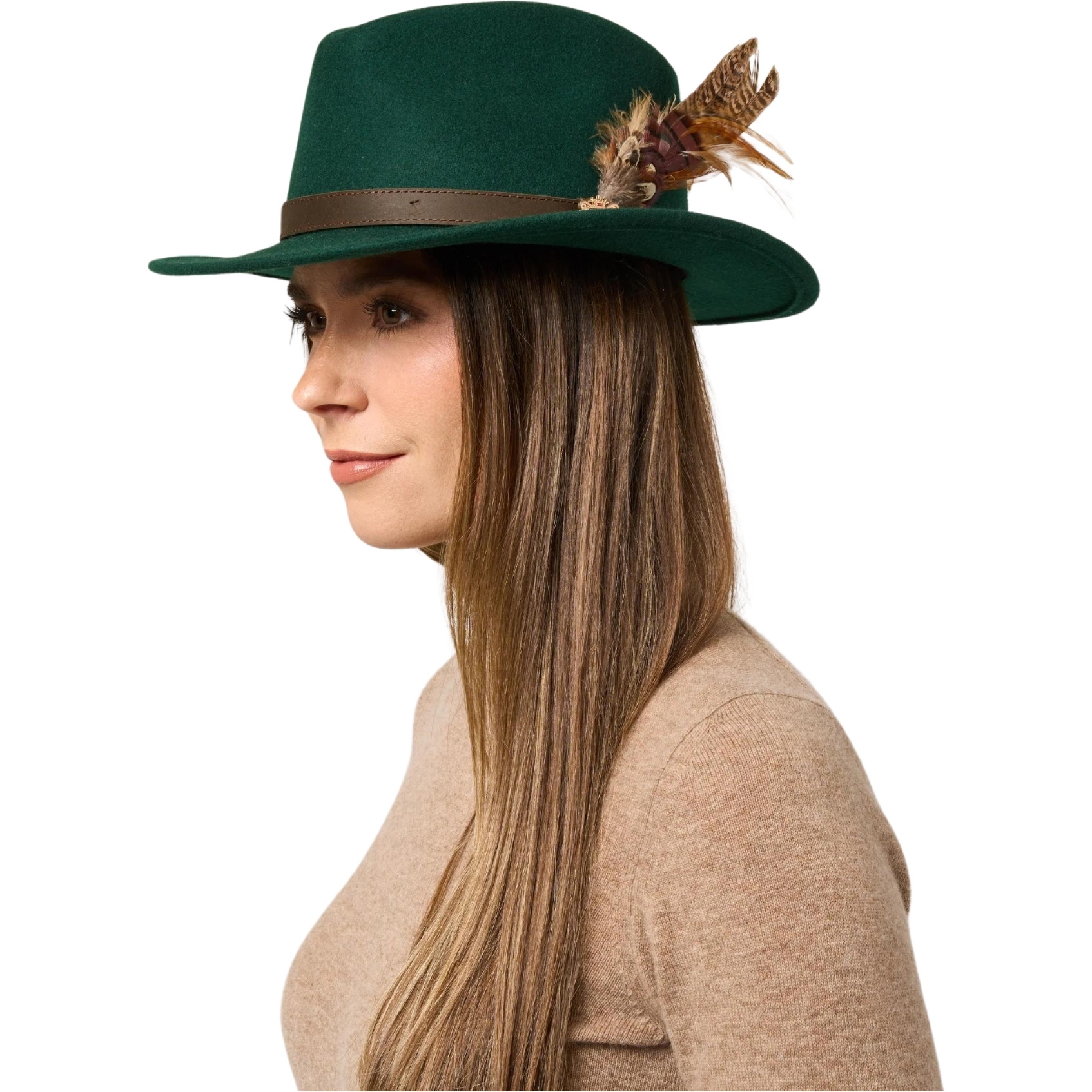 Alan Paine Womens Richmond Felt Hat RICUFEL - Bottle